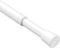 Spring Tension Curtain Rods 26-38 Inch White 1 Pack | No-drill & tool-free setup. Fits windows, kitchens, doorways. Rust-resistant, great for light curtains.