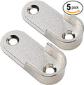 Oval Closet Rod - 94" - Chrome - 5 Pack (24, End Brackets w/Screws)