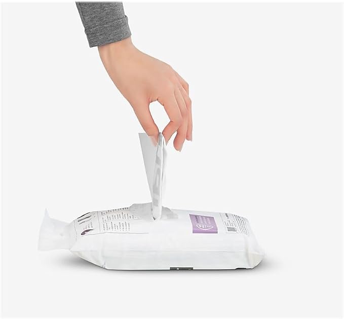 simplehuman Code R Custom Fit Drawstring Trash Bags, 10 Liter / 2.6 Gallon, 12 Refill Packs (240 Count)