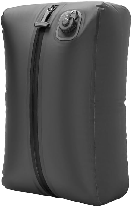 Reeyee Electric Vacuum Compression Bag Kit, 20L Portable Travel Packing Cube with Built-in Pump, Type-C Rechargeable, Odor & Waterproof Anti-Rip TPU, Saves 60% Space Storage bags (1, Gray)