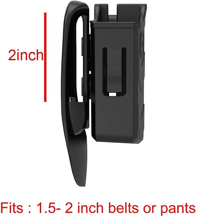 Universal Double Magazine Holster Pouch fit 9mm .40 .45 Pistol Gun Mags | Adjustable Retention Mag Holder for Glock, S&W, Ruger, Sig, Taurus, Beretta, Springfield and More Similar-Size Mags