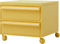 ELEFOCUS 5 Stackable Plastic Storage Bins, rotatable Storage cabinets and Drawers, Bedside Storage Units(Size:42x42x36cm(17x17x14inch),Color:Yellow1)