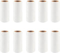 300 Sheets Mini Lint Roller Travel Size Refills, Reusable Pet Hair Remover Refills, 10 Roller Refillable Portable Lint Roller for Clothes