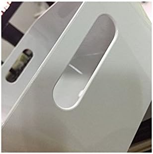 Open Storage Box,Kitchen Cabinet and Pantry Storage Organizer Bin - Two Cut-Out Handles That Make 9.4 x 6.75 x 4.3 Inches (Black /White)