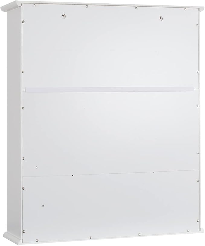 TaoHFE White Bathroom Wall Cabinet with 2 Door Adjustable Shelves,Over The Toilet Storage White Wall Mounted Medicine Cabinets for Bathroom Laundry Room Kitchen