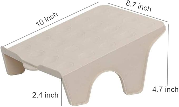 4 Pack Stacking Shoe Organizer for Shelf 10x8.7 in – Double Layer Space Saving Shoe Dividers for Shelves – Footwear Riser for Heels Under 4.7", Sneakers & Flats Storage for Small Closets, Dorms, Apts