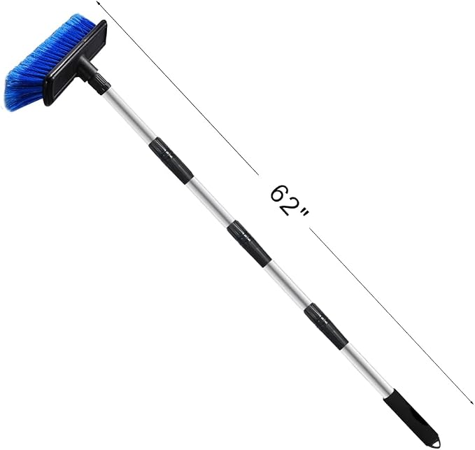 EVERRUSH 62" Car Wash Brush Mop with Long Handle Soft Bristle Scrub Car Washing