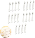 20 Pack Storage Bins Stackable Clip Stacking Buckle Stand Space Saving Support for Stackable Plastic Storage Bins Pantry Organizer Cabinet Storage Container Baskets Maximum Home Organization