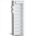 Kitsure Shoe Rack - 10-Tier Large Capacity Shoe Organizer Shelf with Dust Cover & Side Pockets, Rust-Proof Metal Shoe Rack for Closet, Entrance, Living Room, 17.5" x 12.4" x 69.3", White