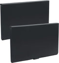 2 Pack Slim Business Card Case, Black | Professional Pocket Metal Case, Buckle Closure, For Men and Women