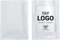100PCS Customized Vacuum Heat Seal Bag,Open Top Packaging Bag with Clear Front,Single Color Printing for Logo/Text/QR Code (White, 13 * 18CM/5.0"*7.1"-100PCS-One Color Print)