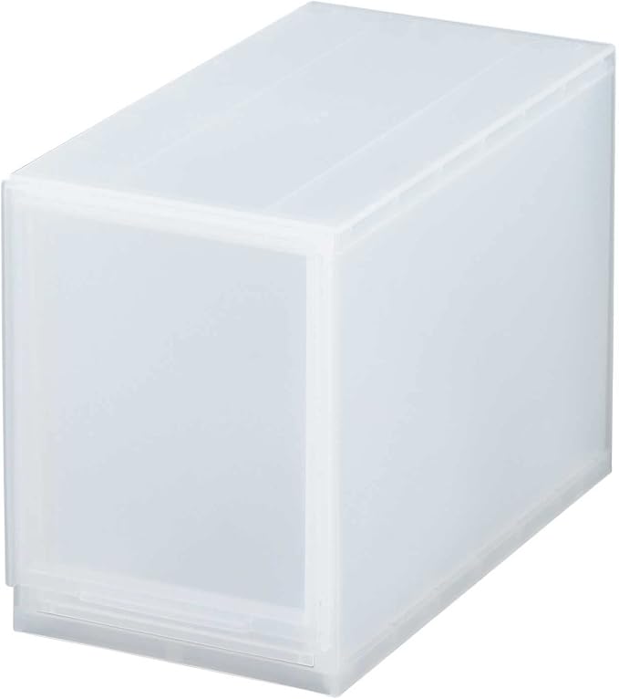 Sanka D2SC-LSCL Modular Case, Flexible Combination Drawer Storage Case, Slim L, Clear, Drawer Storage That Can Be Combined According To Your Lifestyle, Pull Out And Close Drawers, Rubber Stopper To