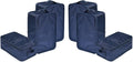 Travel Shoe Bags, Foldable Waterproof Shoe Pouches Organizer-Double Layer (6 Navy Shoe Bags)