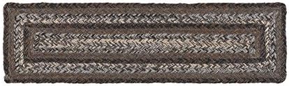 | Night Shadow Premium Braided Collection | Primitive, Rustic, Country, Farmhouse Style | Jute/Cotton | 30 Days Risk Free | Accent Rug/Door Mat | 8"x28" Rectangular Stair Treads