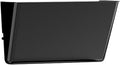 MINDEPOT 1 Pockets Acrylic Wall File Organizer, Clear Wall File Holder, Plastic Hanging Wall File Holder for Office, School and Home, Black