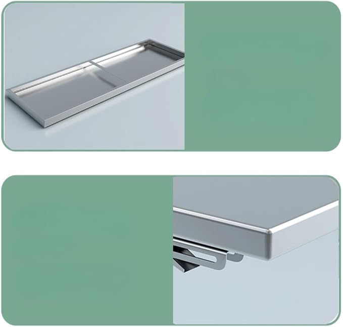 23.6 * 16in Medium Stainless Steel Folding Wall Shelf | Food Truck | Kitchen, Restaurant, Garage, Laundry, Utility Room Folding Concession Shelf