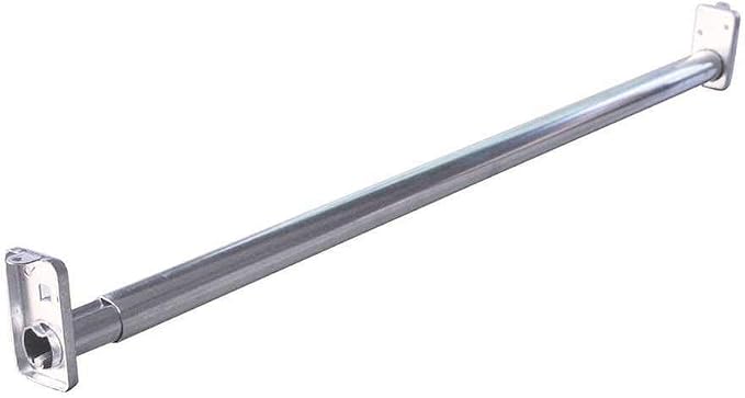 Knape & Vogt Closet-Pro Adjustable Steel Closet Rod with Bright Zinc Finish, Hardware Included, 72-Inch to 120-Inch, PB0022-72120