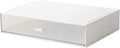 Desk Organizer with Drawers Stackable Storage Drawers, Plastic Compact Desk Storage Box Great for Office School Home Small Space- 1drawers (White)