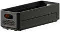 Cabinet Organizer Adjustable Drawer Basket Pull-Out Storage Solution Stackable Bin Suitable for Home Kitchen Office, Black, S