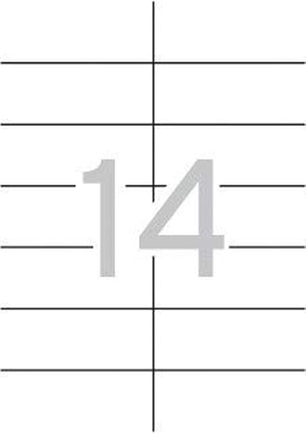 Apli 002612 - Box of 100 white labels for printer 105X42.4