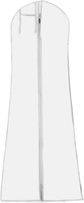 DressGarment Bag, Dirt-Proof Suit Cover Bag with Zipper for Long Dresses, Wedding Dress Garment Bag, Clear Garment Bags for Long Bridal Gown Dress Storage(180cm)