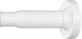 Tension Curtain Rod 32-76Inch Adjustable Shower Rod White Tension Rod Spring Curtain Rods no Drilling Shower Rods for Bathroom,Windows,Closets,Doorway
