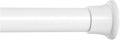 MEXAU 1 Pack Tension Curtain Rods 31-62 Inch,Adjustable Spring Tension Rods White Shower Curtain Rod No Drilling for Window, Bathroom, Closet, Room Divider, 7/8" Diameter