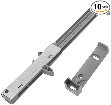 10-Pack Rok Hardware Soft Close for Wood Drawers/Soft Close Drawer Adapter/Add-On/Retrofit (Gray), SCD104G