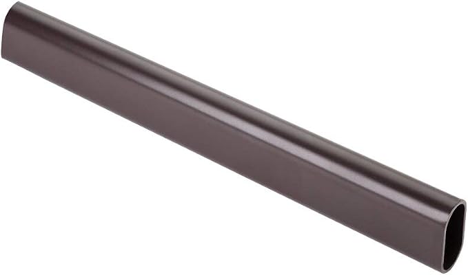 Hardware Resources 15302ORB-2 Oval Aluminum Closet Rod, Dark Bronze