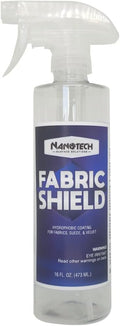 Nanotech Surface Solutions Fabric-Shield Sio2 Ceramic Liquid Repellent for Fabrics, Upholstery, Suede, Wool, Linen Prevents Stains from Wine, Coffee, Juice, Liquids Invisible Coating (16 Oz.)