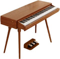 LANDTOM DD-8910 88-Key Solid Wood Drawer Digital Keyboard Piano With Stand, Multifunctional Desk Type Wooden Electric Hammer Weighted Full Size Keyboard Piano With 3-Pedal (Without Stool)