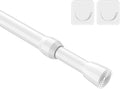 MEXAU 1Pcs Spring Tension Curtain Rod 26-39 inch Spring Tension Rods White Tension Rods Adjustable Spring Rod Extendable Tension Rod For Kitchen, Window, Bookshelf,Closet.