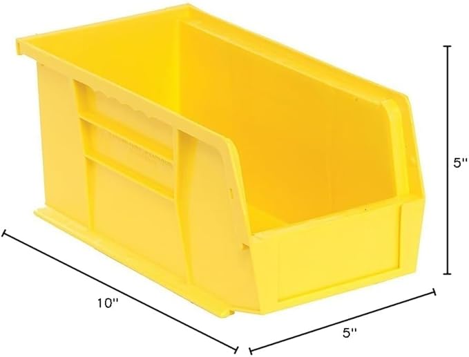 Quantum Storage QUS230 Ultra Stack and Hang Bins - 10-7/8" x 5-1/2" x 5" - 12 Pack