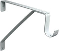 QCAA Heavy Duty Adjustable Shelf Rod Support Bracket for 3/4" Wall Cleat, Powder Coated White, 1 Pack, Made in Taiwan