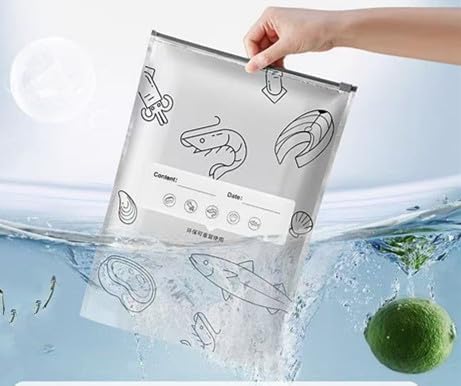 30PCS Reusable Aluminum Foil Sealable Storage Bags, Vacuum Zipper Pouches, Stand Up Foil Sealable Bags with Label and Zip Lock (Mixed 3-Size)