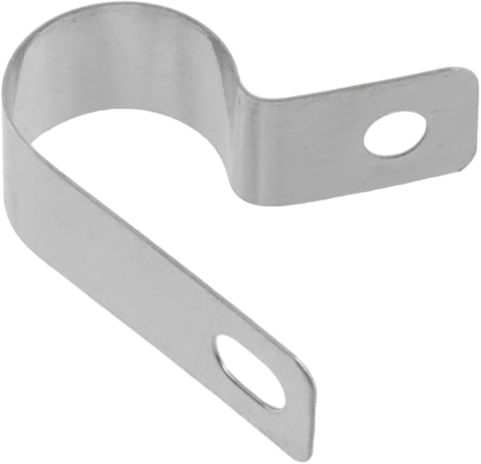 Antrader Stainless Steel Wire Fence Clips,Fencing Mounting Clips,100Pcs | Agricultural Fencing Fence Wire Clamps with Screws,