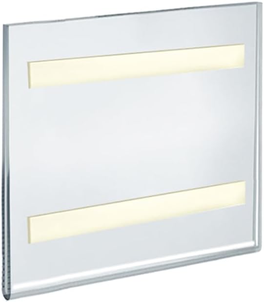 Azar Displays 122029 5.5-Inch W by 5.5-Inch H Wall Mount Acrylic Frame - Clear Acrylic Wall Frame with Sticky Back - Floating Wall Sign Holder - Adhesive Office Sign Frameless Frame (Pack of 10)