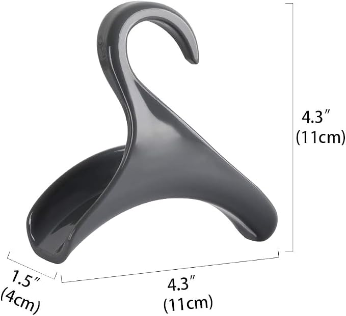 Purse Hanger for Closet Rod - Handbag Storage Organizer - Acrylic Hangers for Hanging Purses, Backpacks, Satchels, Crossovers, Totes (4 Pack)