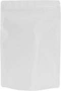 100PCS Smell Proof Resealable Pouch Bags,ULIFESTAR Aluminum Foil Flat Food Storage Bag,Sealable Pcsaging Zipper Pouches with Tear Notches for Pcsaging Lipgloss,Jewelry,etc(16*24cm/6.3*9.45",White)