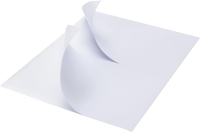 MFLABEL Half Sheet Shipping Labels - 100 Self Adhesive Sticker Sheets for Laser & Inkjet Printers, Waterproof & Smudge-Free, with 12 Free Fragile Labels for Packaging, Shipping and Crafting
