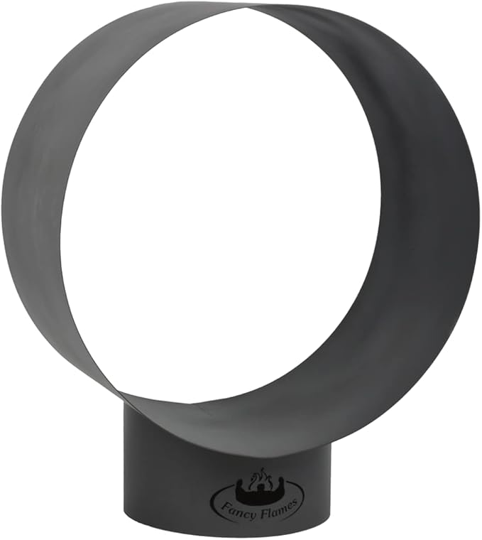 Esschert Design Modern Round Wood Storage, Steel