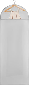 Carbrea 66 Inch Garment Bags for Hanging Clothes - Long Dress Bags for Gowms Closet Wardrobe Storage Travel - 1 Pack