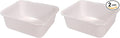 Rubbermaid Commercial Products Food Storage Box/Tote for Restaurant/Kitchen/Cafeteria, 2.75 Gallon, White (FG369000WHT) (Pack of 2)