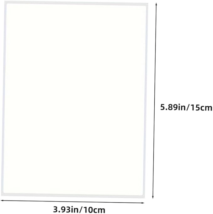 VILLCASE 25 Sheets Glossy White Vinyl Sticker Paper Shipping Labels for Storage Bins Rectangle Stickers for Kitchen