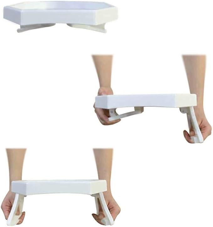 Side Tables Sofa Armrest Clip-On Table, Recliner Armchair Organizer Tray (White), Food Grade Plastic Material