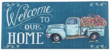 Evergreen Sassafras Bundle - Set of 4 Seasons Interchangeable Entrance Doormats | Indoor and Outdoor |22-in x 10-in doormats and 30-in x 18-in Tray | Non-Slip Backing | Low Profile | Home Décor