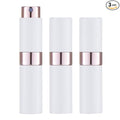 LISAPACK 8ML Atomizer Perfume Spray Bottle for Travel (3 PCS) Empty Cologne Dispenser, Portable Sprayer (White)