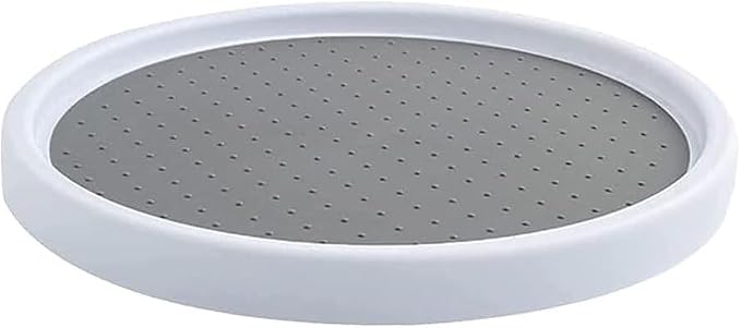 10 Inches Lazy Susan Turntable, Pantry Organizers and Storage Spice Rack Can Organizer for Kitchen Cabinet Fridge, Decorative Tray for Fruit, Corner Cabinet Pantry Bathroom Cosmetic Farmhouse