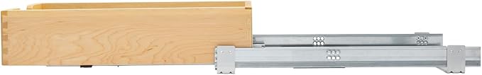 Rev-A-Shelf Standard Pullout Kitchen Cabinet Organizer and Drawer Box with Soft-Close for 18" Base and 14.75" W Cabinet Opening, Wood, 4WDB-15SC-1