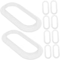 Ipetboom 10pcs Heavy Duty Plastic Carry Handles for Cardboard Boxes and Bags Moving and Packing Straps with Easy Attachment Transparent Cube Storage Organizer Accessories for Efficient